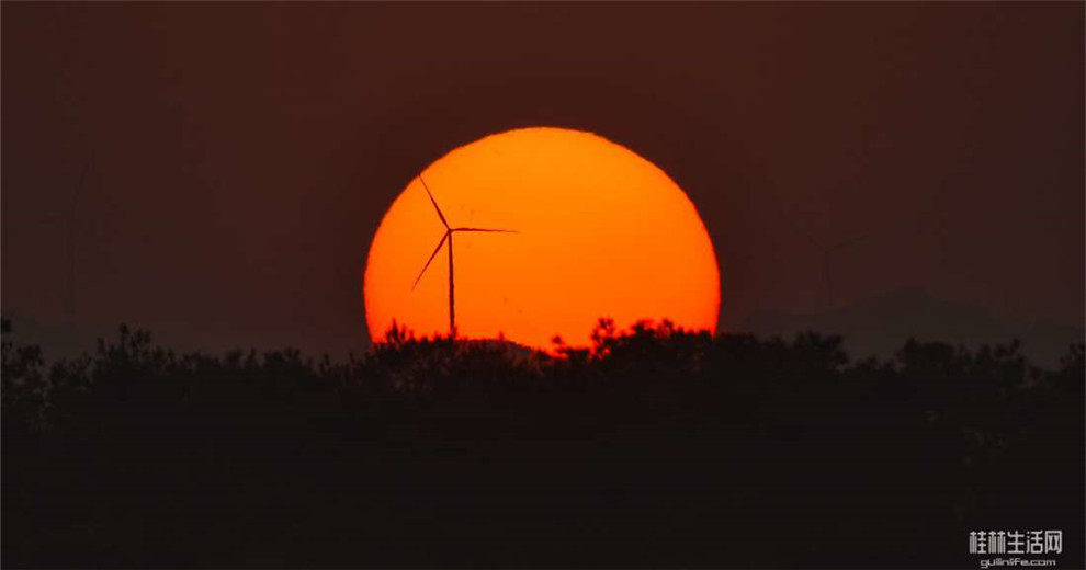 郊外的落日余暉，太美太浪漫了吧！