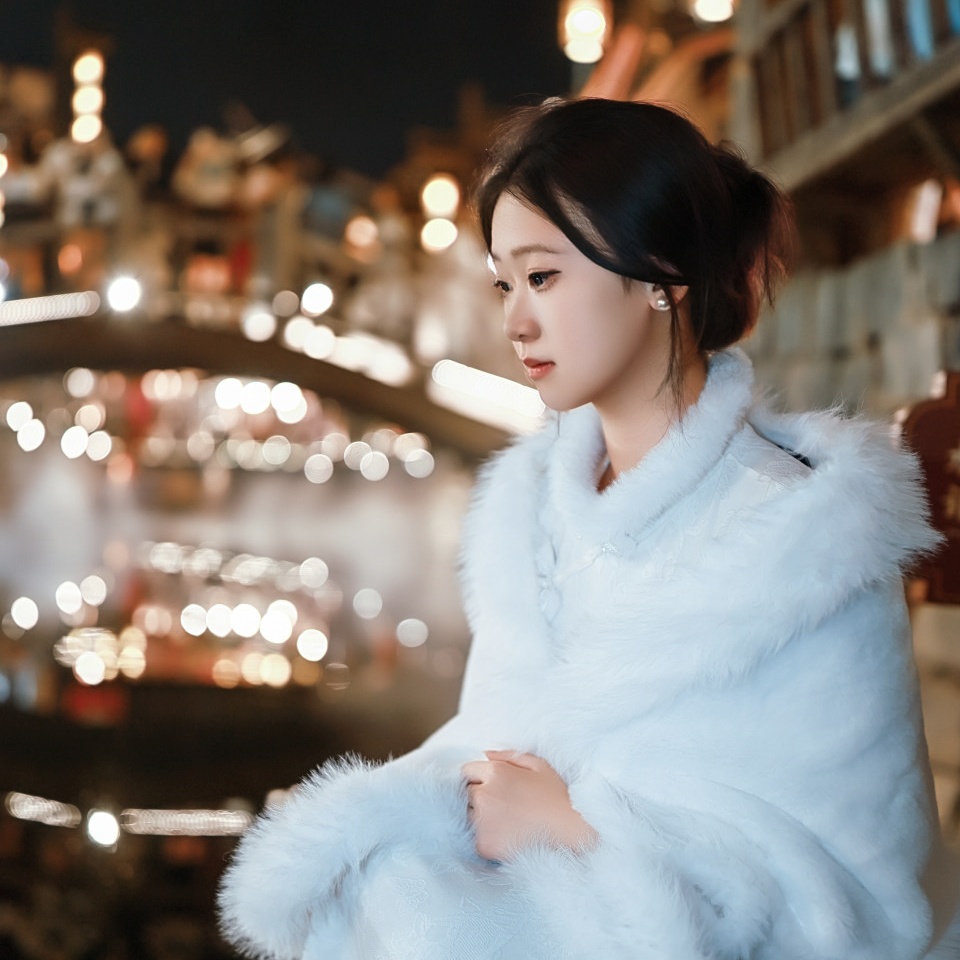 灯火皆过客，携风踏月来