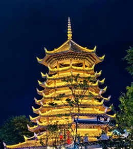 夜游靖西锦绣古镇