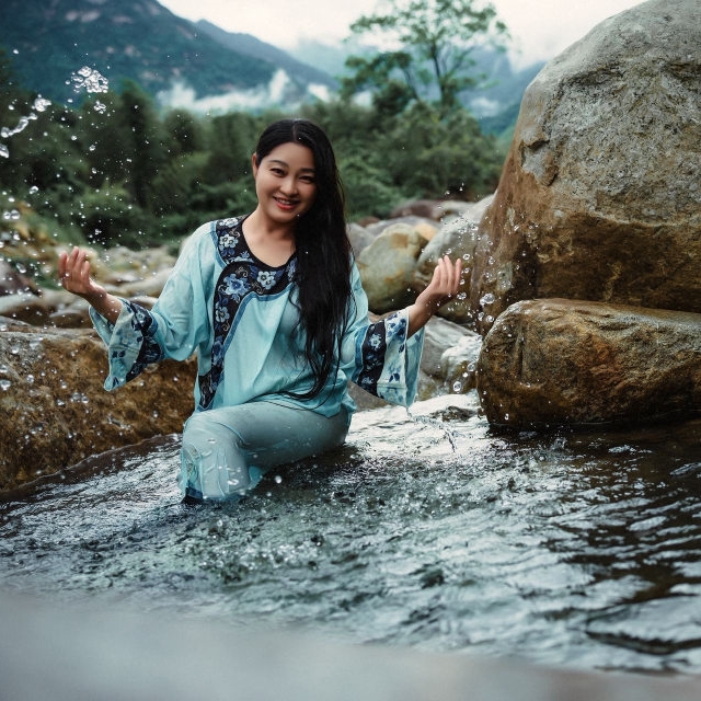乌龟江拍水