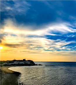 威海金海湾观日落