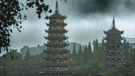 vivo拍烟雨桂林真可怕……