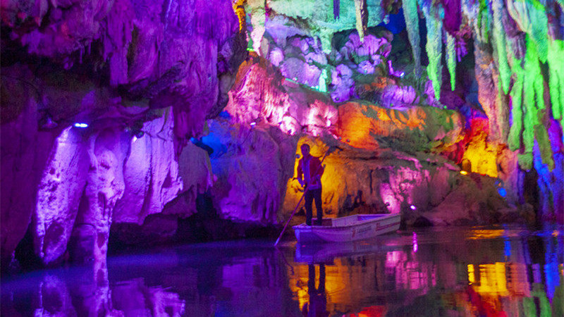 一组桂林喀斯特地貌岩洞片