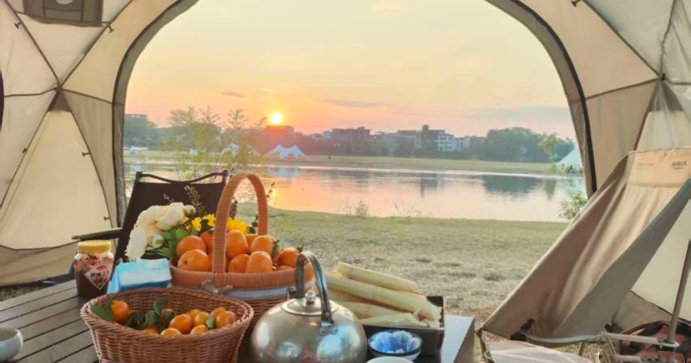 冬日暖阳适合郊游，野炊，晒太阳