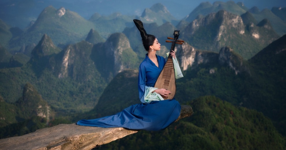 尧山景区的千里江山  青绿适配