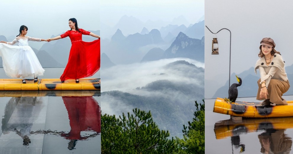 【风姿活动～冬雨后的尧山人像】