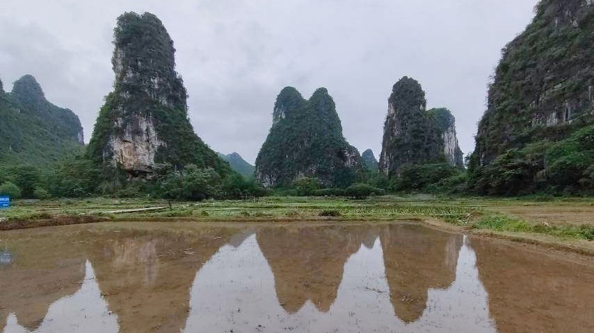 雁山东山春耕图，不枉&ldquo;世外桃源&rdquo;