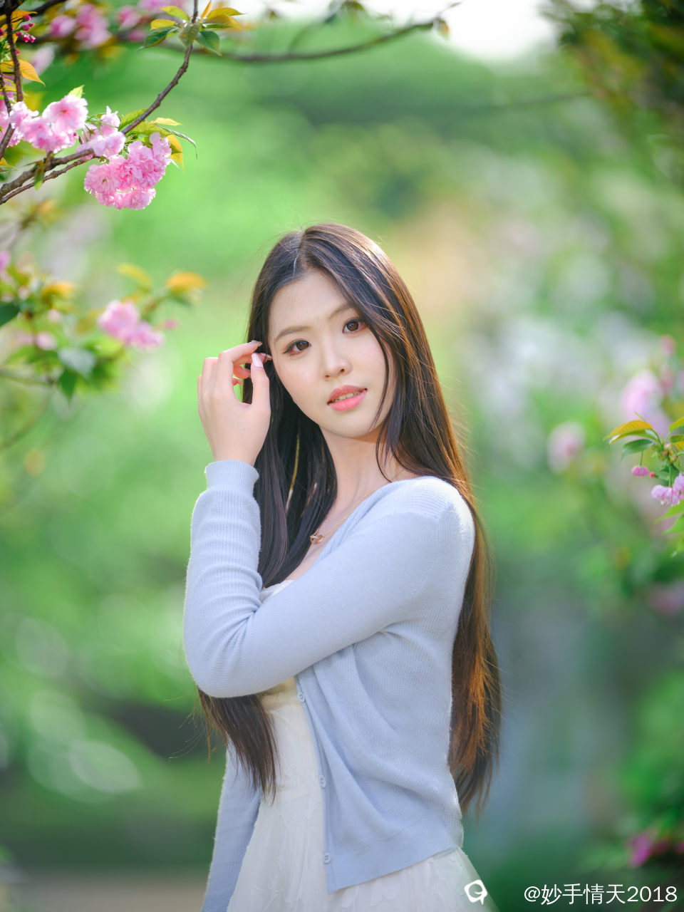 南溪山樱花人像