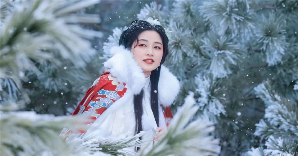 桂林拍雾凇人像又多了个地方