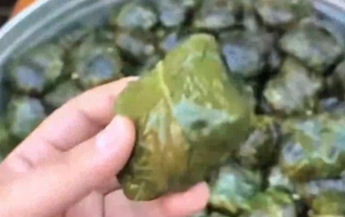 菜包有多香？看这盆就知道了！广西男子晒出自家做的糯米菜包
