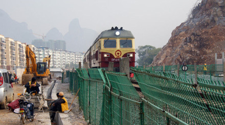 N年前记录的临桂金山路立交桥工地