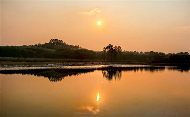 暴雨过后见落日