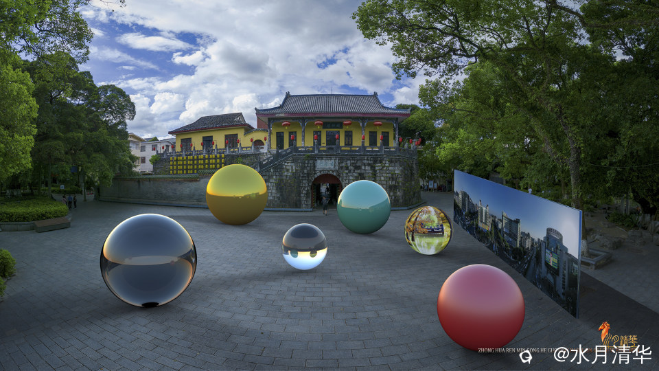 古南门实景合成