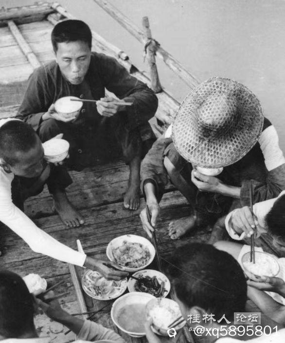 20年代漓江船上人