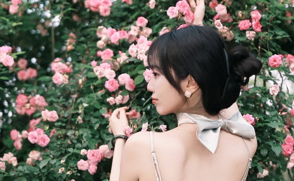 花开半夏，蔷薇满墙。