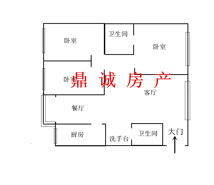 Ψһ��˰ ����꡾���С�����ƽ�3¥ 105ƽ 3��2��2�� �ϱ�ͨ͸
