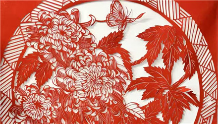 秋之韻（剪紙）