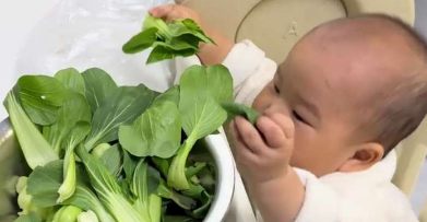 小寶寶被爸爸安排&ldquo;打工&rdquo;，干得有模有樣的。網(wǎng)友：沒有一口奶是白吃的