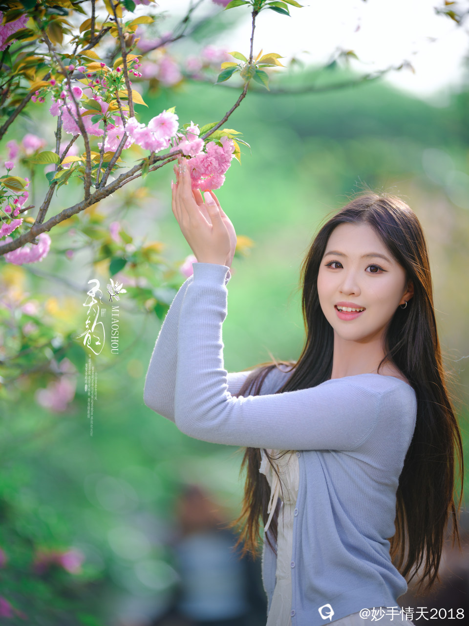 南溪山樱花人像