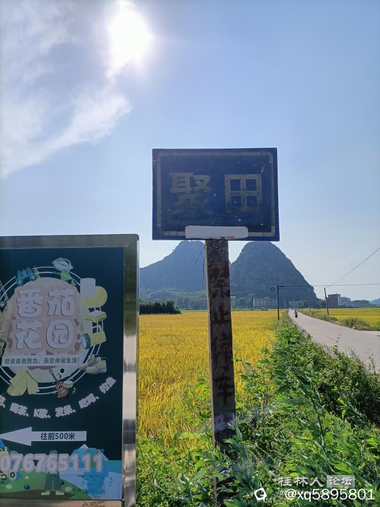 聚田路牌